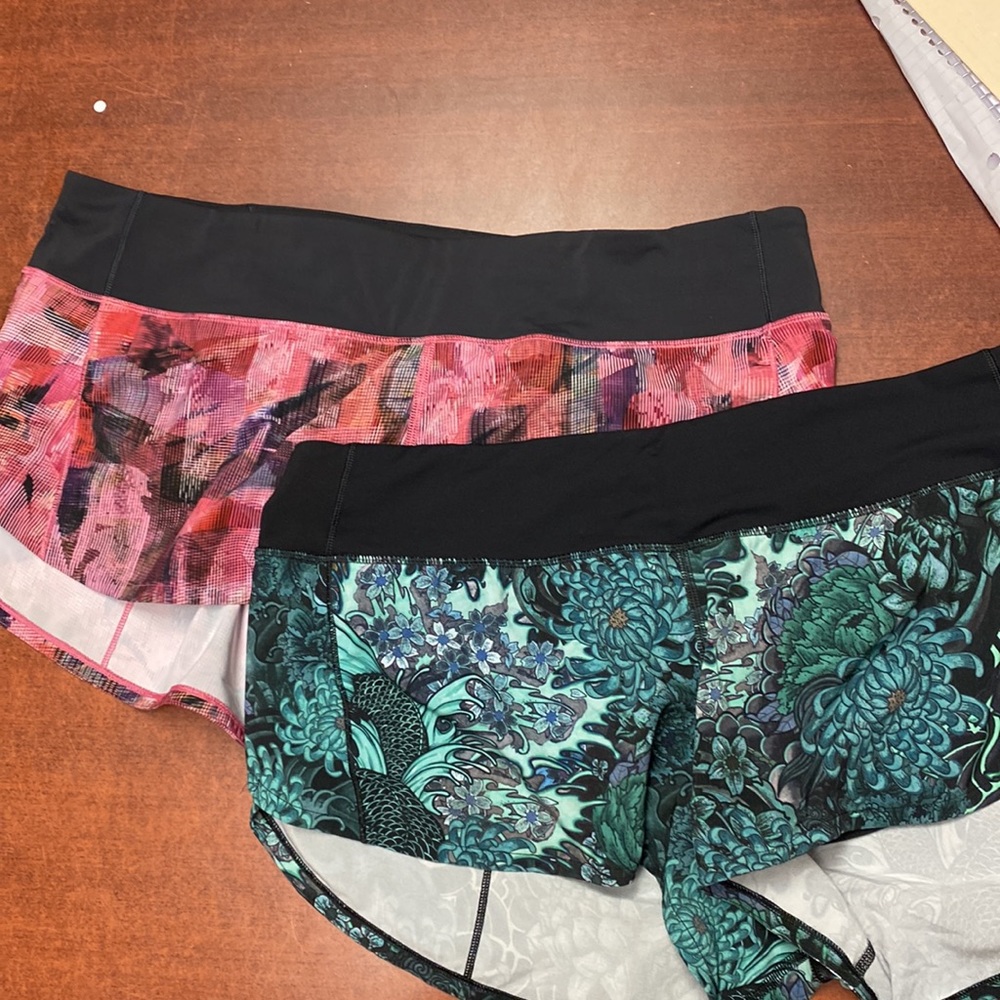 TWO NEW size 10 lululemon speed shorts selling together $65 total! - Picture 4 of 4